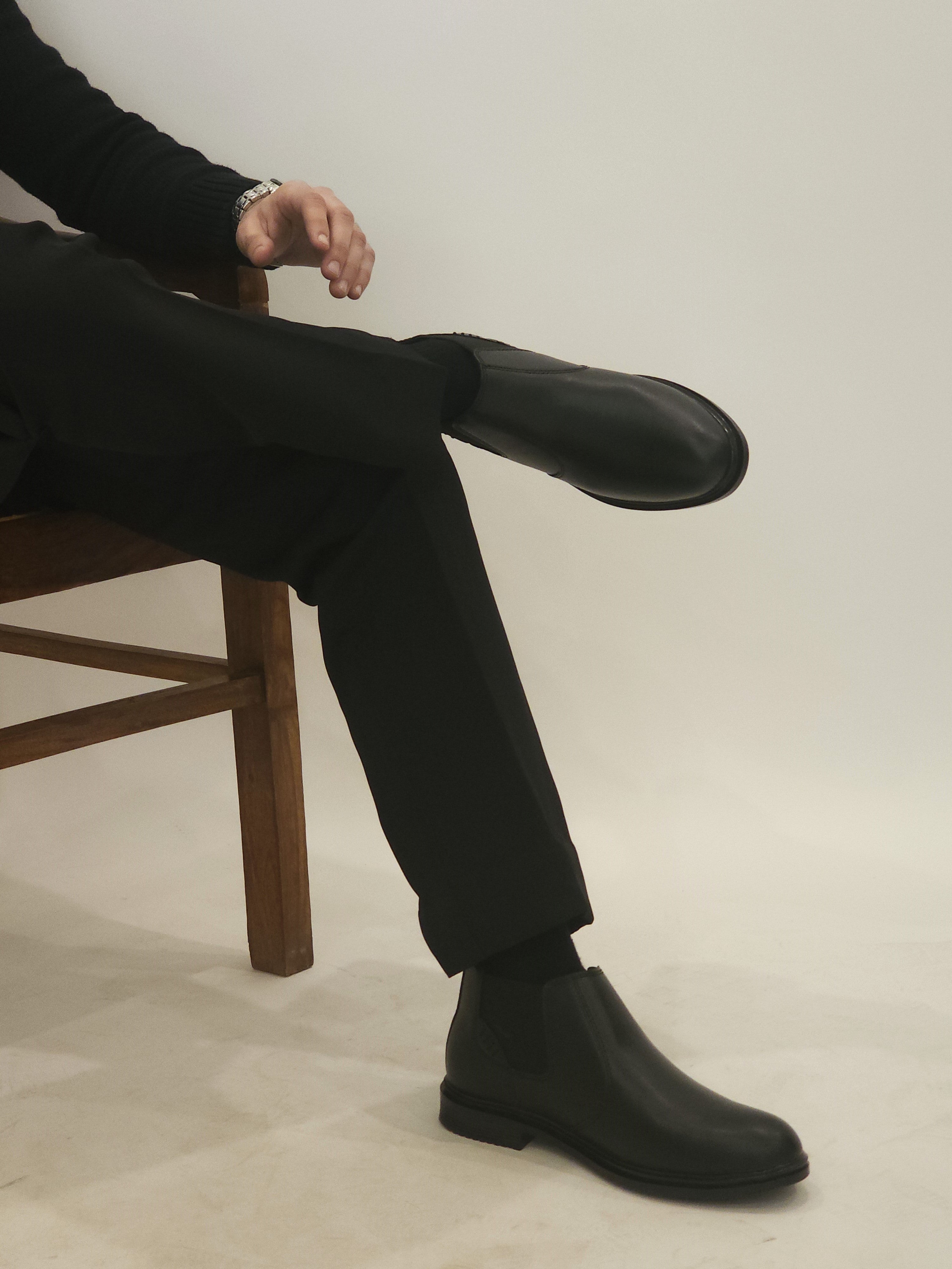 Classic Black Chelsea Boot
