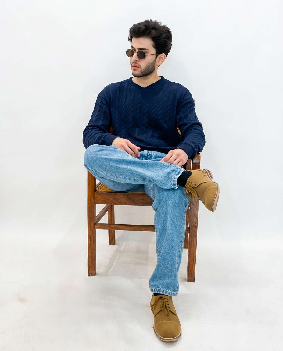 Mustard Suede Derby Shoes